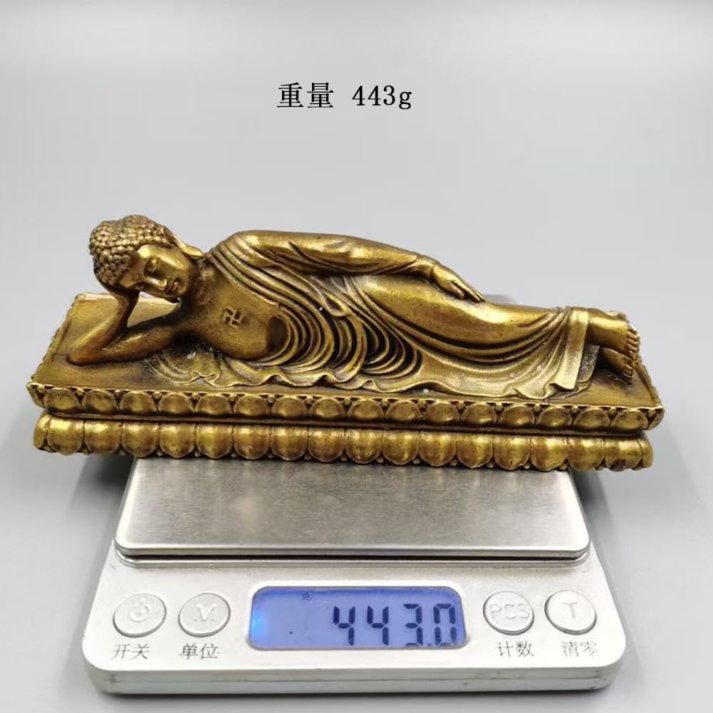 Amazon｜仏像 涅槃像 涅槃仏 寂滅【釈迦如来涅槃像】真鍮 臥仏 本尊